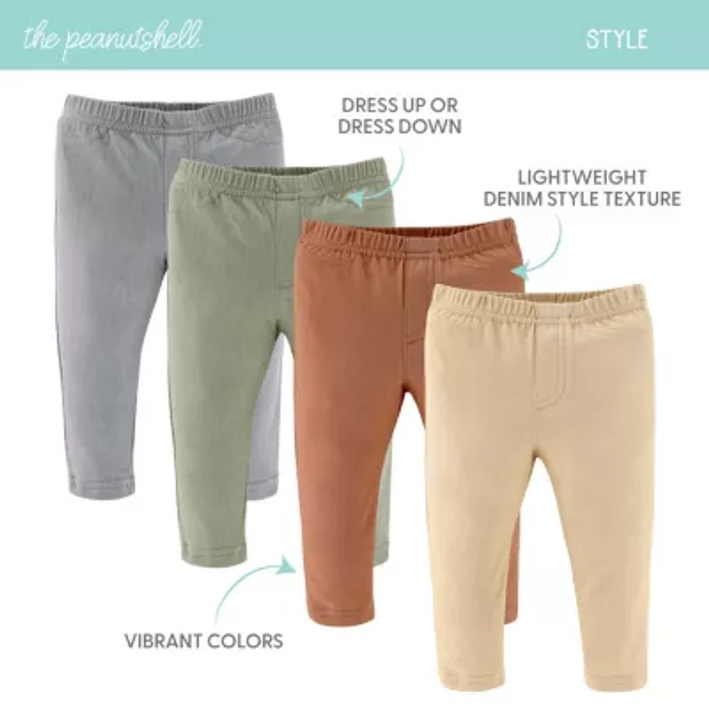 The Peanutshell Baby Unisex Easy-on + Easy-off Straight Regular Fit Pull-On Pant