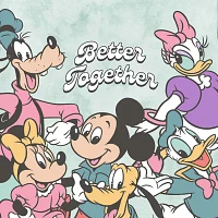Disney Collection Little & Big Kid Girls Crew Neck Short Sleeve Regular Fit Mickey and Friends Graphic T-Shirt