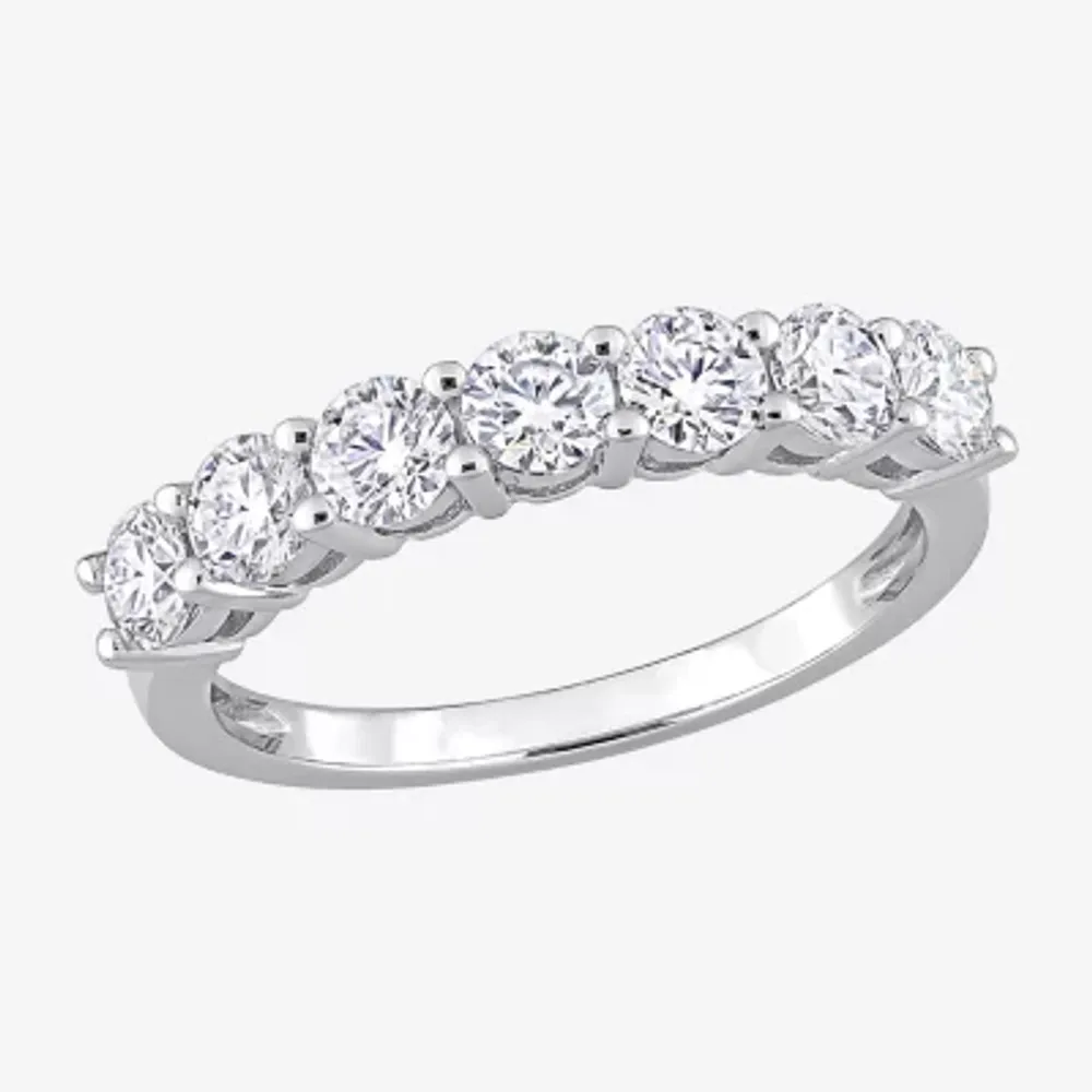 Womens 1 CT. T.W. Lab Created White Moissanite 10K Gold Eternity Band