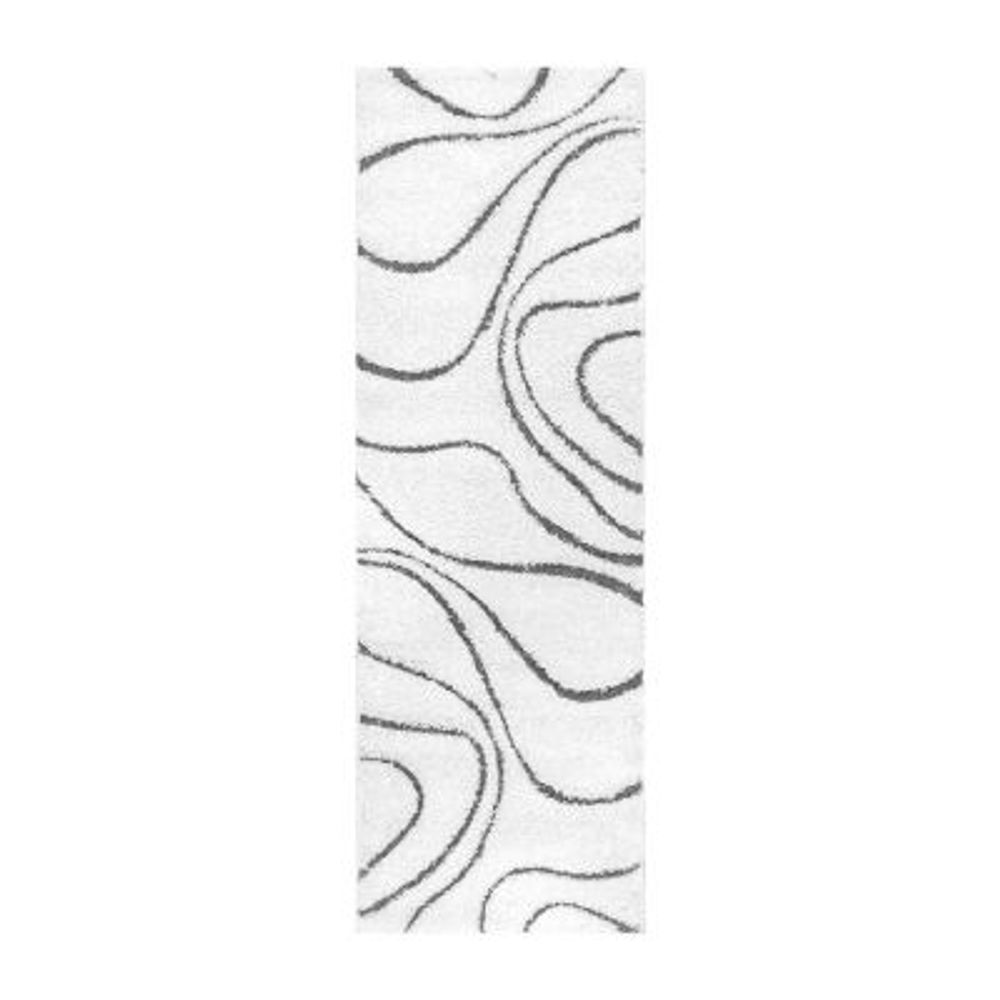 nuLoom Carolyn Modern Waves Indoor Outdoor Rectangular Runner