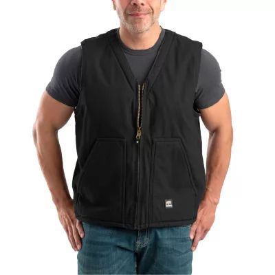 Berne High Country V-Neck Mens Water Resistant Heavyweight Big and Tall Fleece Vest