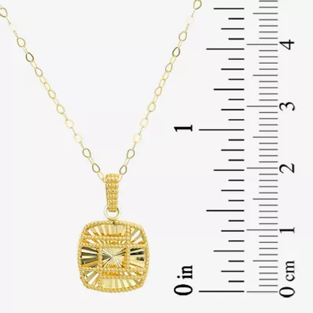 Womens 14K Gold Square 2-pc. Jewelry Set