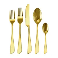 MegaChef. Gibbous 20-pc. 18/10 Stainless Steel Flateware Set
