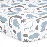 The Peanutshell Dinosaur 4-pc. Crib Sheet