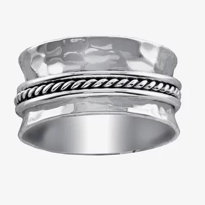 Womens Sterling Silver Band