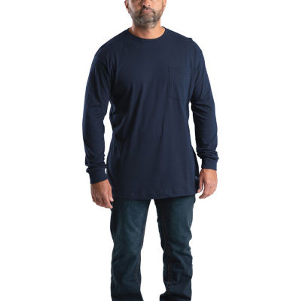 Berne Heavyweight Mens Crew Neck Long Sleeve T-Shirt