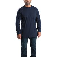 Berne Heavyweight Mens Crew Neck Long Sleeve T-Shirt