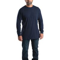 Berne Heavyweight Mens Crew Neck Long Sleeve Big and Tall T-Shirt