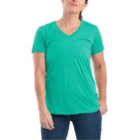 Berne Lightweight Performance Womens V Neck Short Sleeve T-Shirt