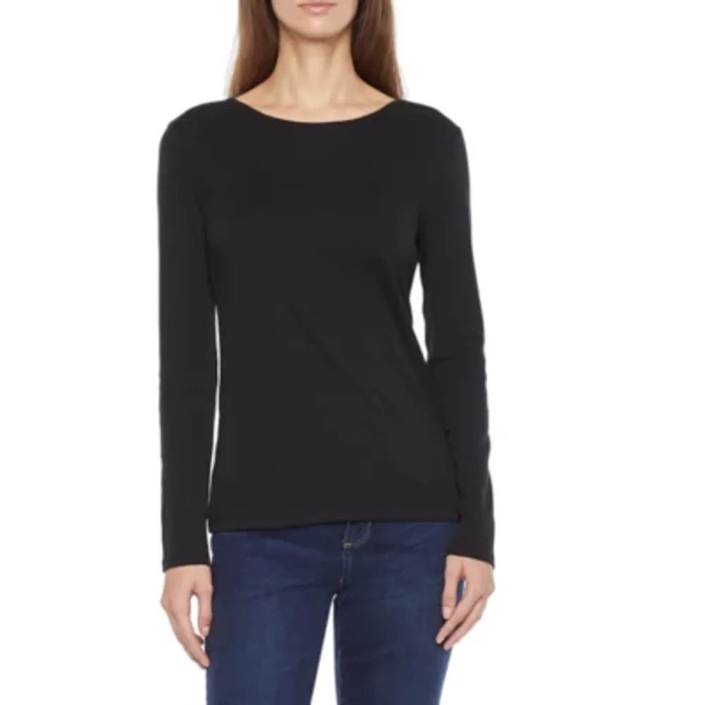Liz Claiborne Womens Crew Neck Long Sleeve Tall T-Shirt