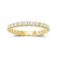 1 CT.T.W. Natural Diamond 14K Yellow Gold Eternity Band