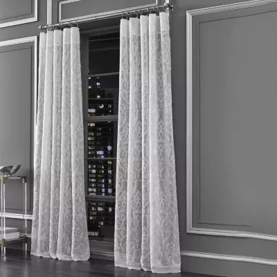 Queen Street Lafayette Rod Pocket Sheer Single Curtain Panel