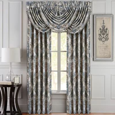 Queen Street Clorinda Rod Pocket Light-Filtering Set of 2 Curtain Panel