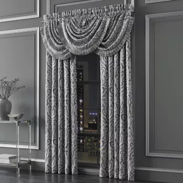 Queen Street Lafayette Rod Pocket Light-Filtering Set of 2 Curtain Panel