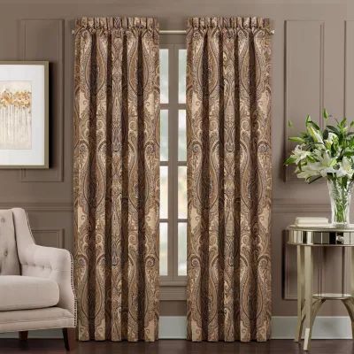 Queen Street Lakeview Rod Pocket Light-Filtering Set of 2 Curtain Panel