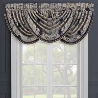 Queen Street Lakeview Rod Pocket Waterfall Valance