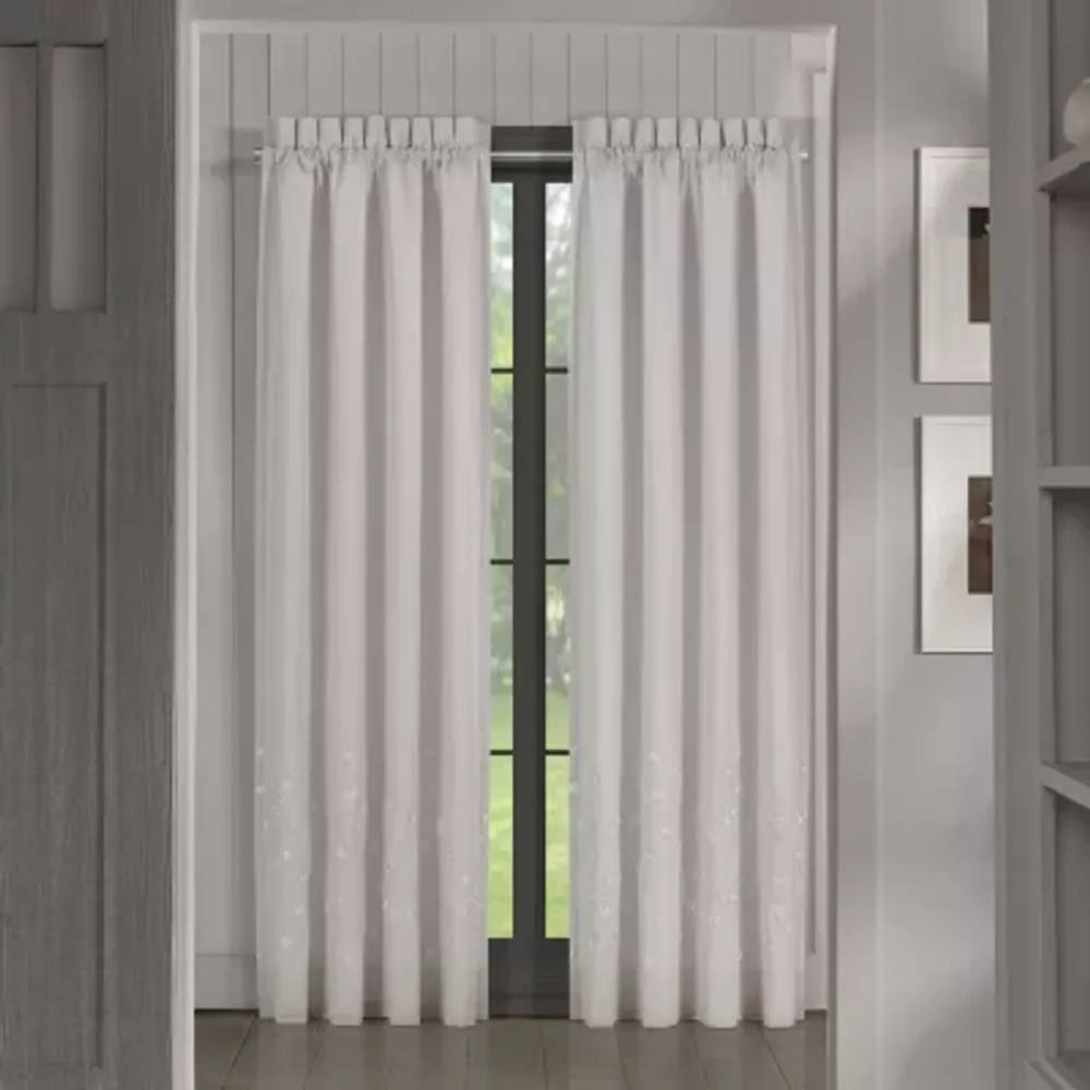 Queen Street Cherie Rod Pocket Light-Filtering Set of 2 Curtain Panel