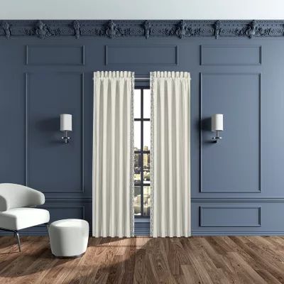 Queen Street Avelina Rod Pocket Light-Filtering Set of 2 Curtain Panel