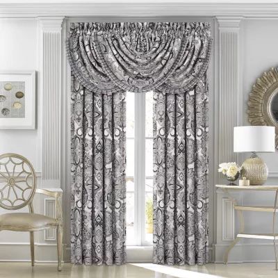 Queen Street Giselle Rod Pocket Light-Filtering Set of 2 Curtain Panel