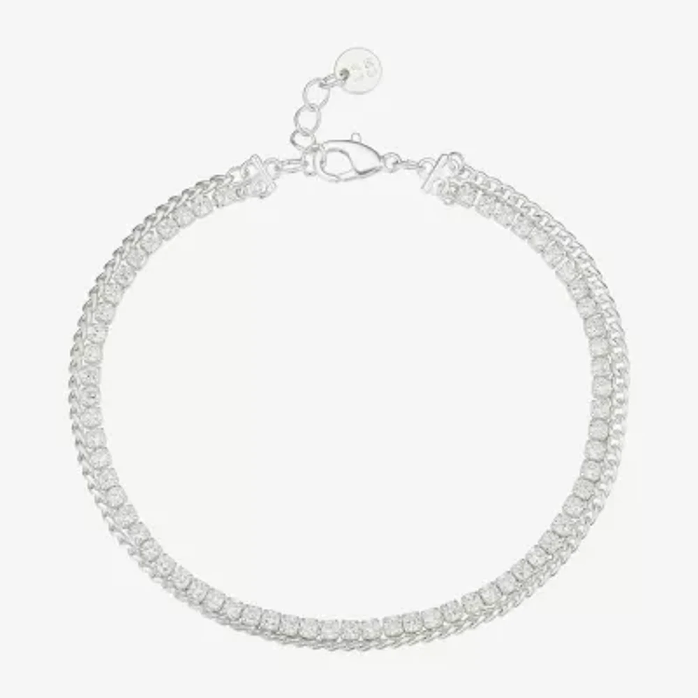 Moda Sport Hypoallergenic Water-Resistant Womens Stainless Steel Semisolid Curb Hypoallergenic Chain Bracelet
