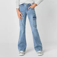 Vanilla Star Big Kid Girls Mid Rise Flare Leg Jean