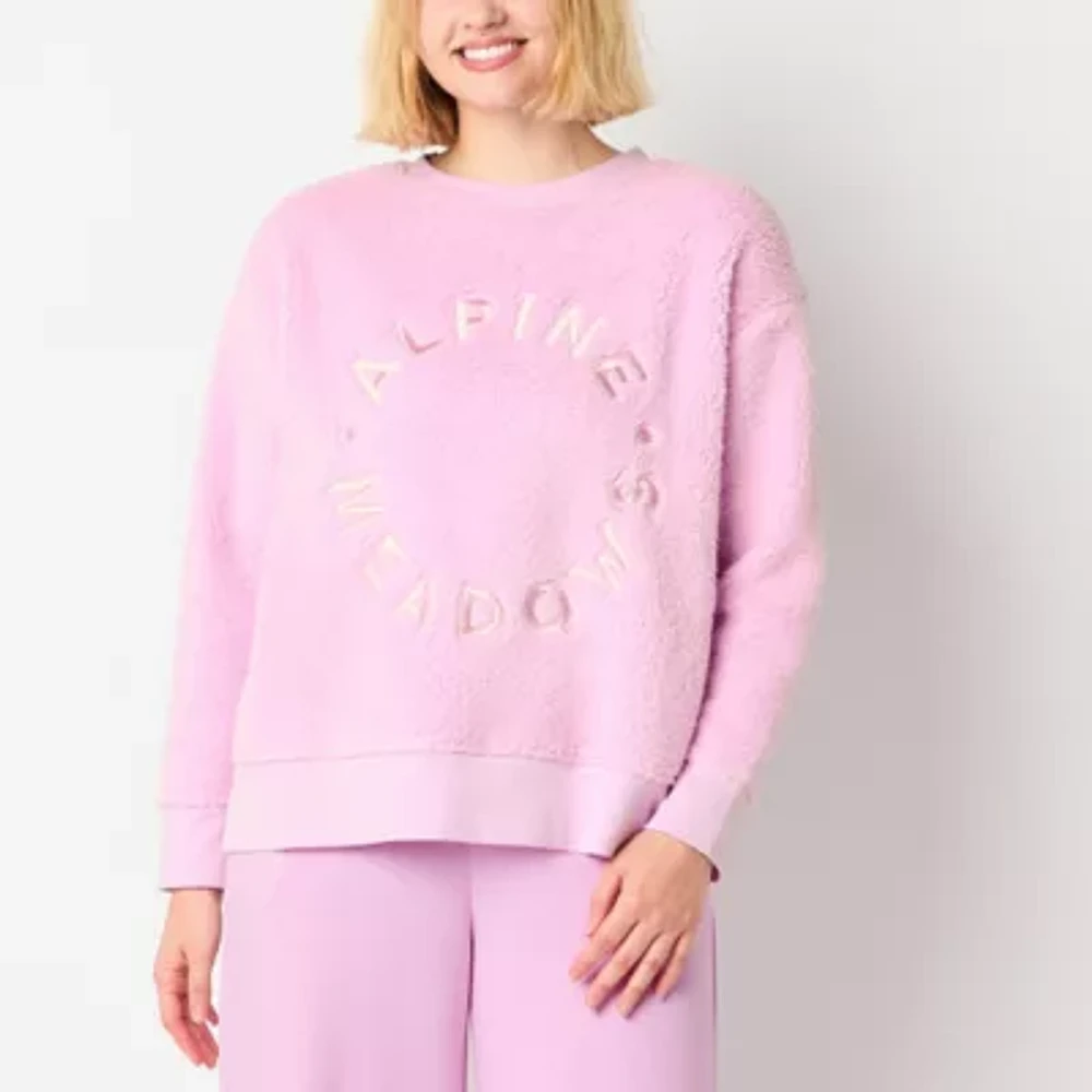 Arizona Womens Crew Neck Long Sleeve Juniors Sweatshirt