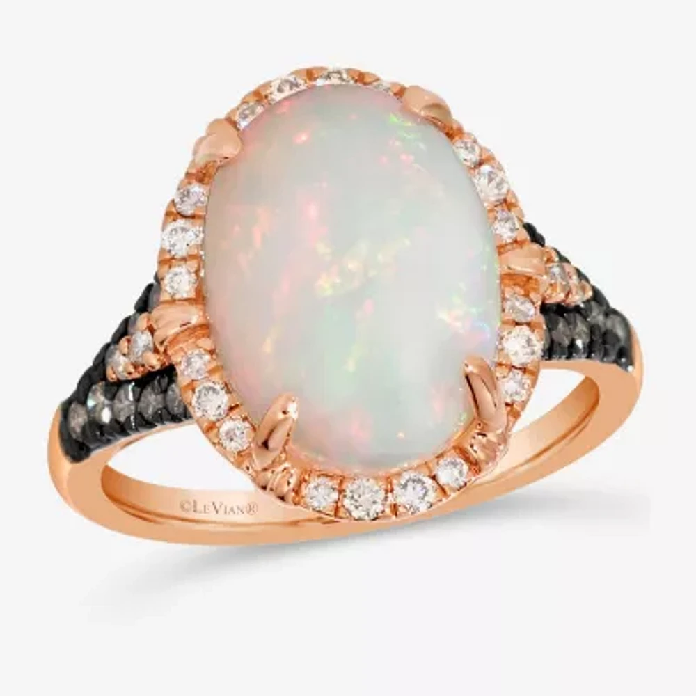Le Vian® Ring featuring Neopolitan Opal™ Chocolate Diamonds® Nude Diamonds™ set in 14K Strawberry Gold®