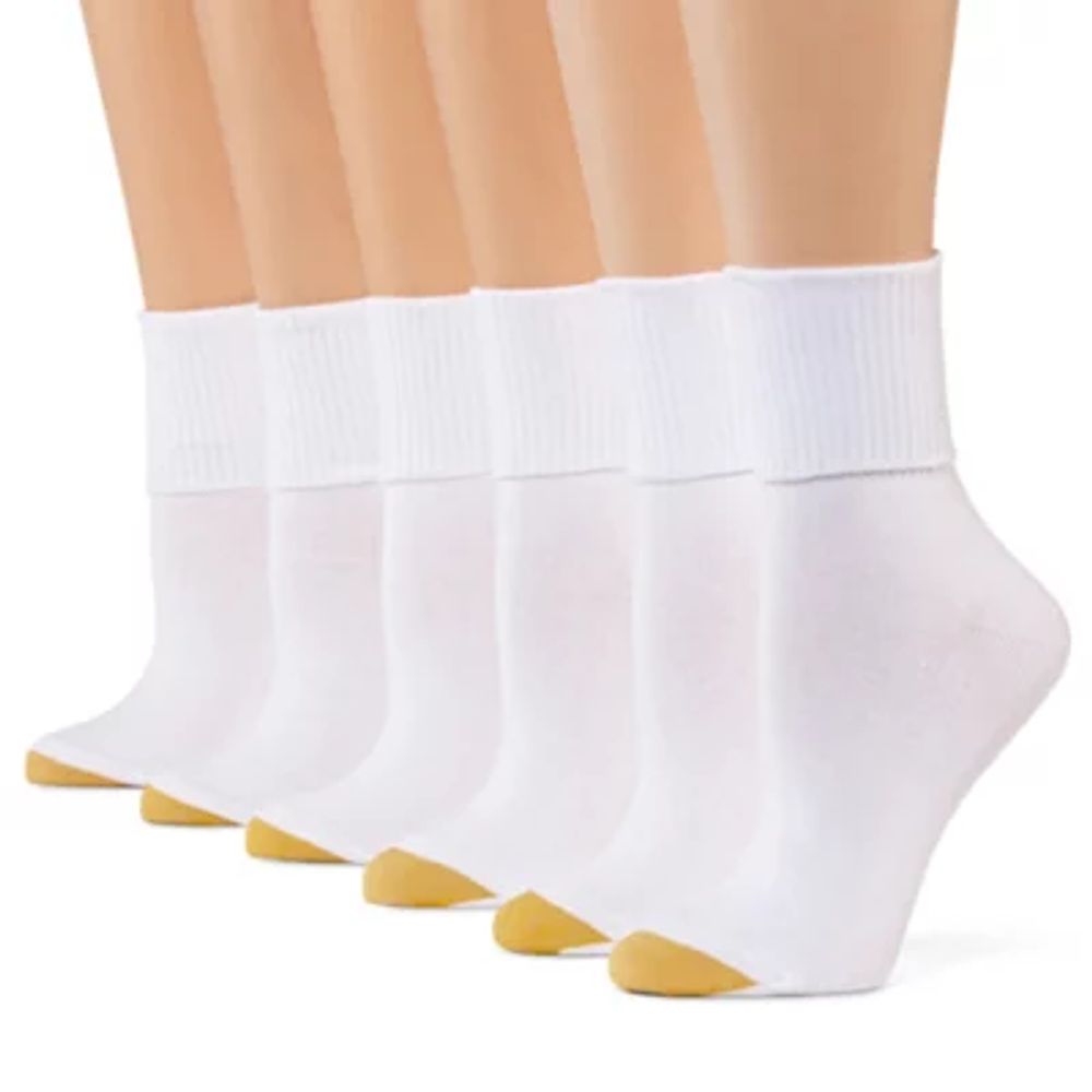 Gold Toe Womens 6 Pair Turncuff Socks