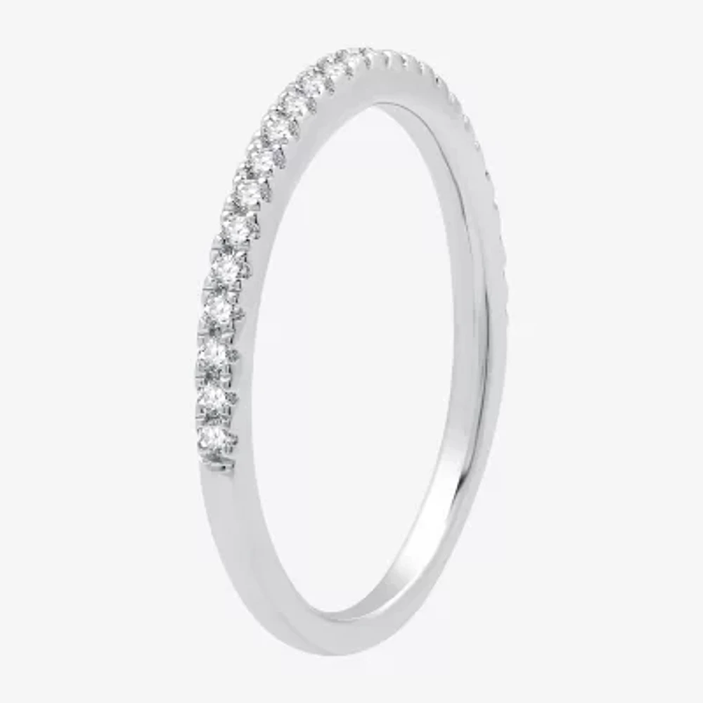 I Said Yes (G / Si1-Si2) Womens 1 CT. T.W. Lab Grown White Diamond Sterling Silver Round Side Stone Halo Bridal Set