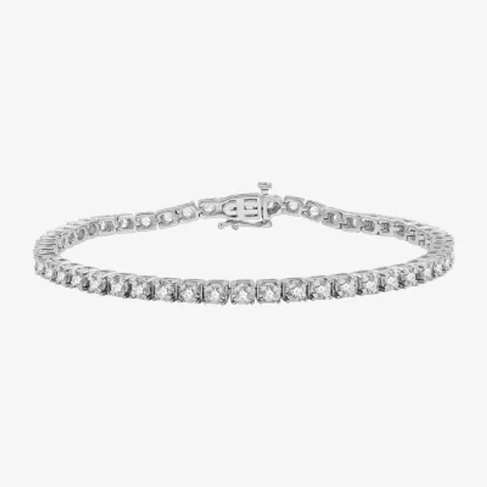 Womens 2 CT. T.W. Lab Grown Diamond Sterling Silver 7.5 Inch Tennis Bracelet