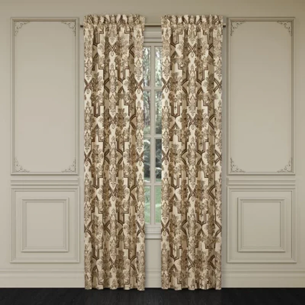 Queen Street Grandville Rod Pocket Blackout Set of 2 Curtain Panel
