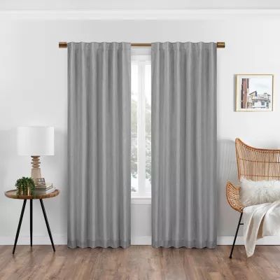 Eclipse Nora Rod Pocket Back Tab Blackout Single Curtain Panel