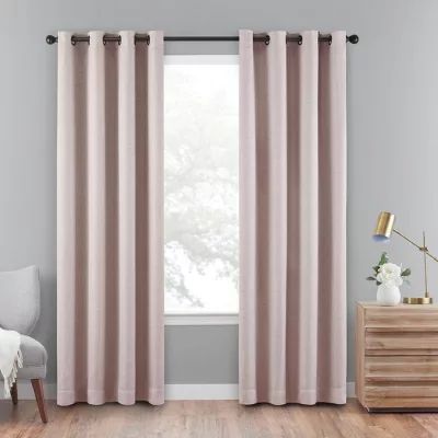 Eclipse Cara Grommet Top 100% Blackout Single Curtain Panel