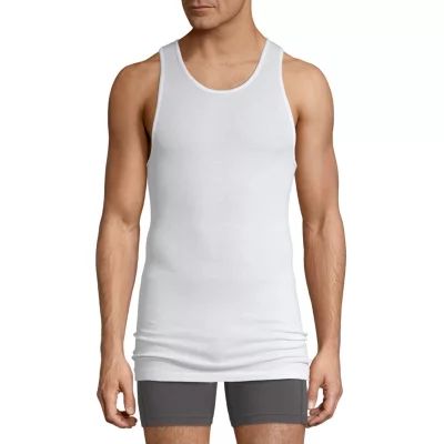 Stafford Ultra Soft Mens Sleeveless 4 Pack Tank