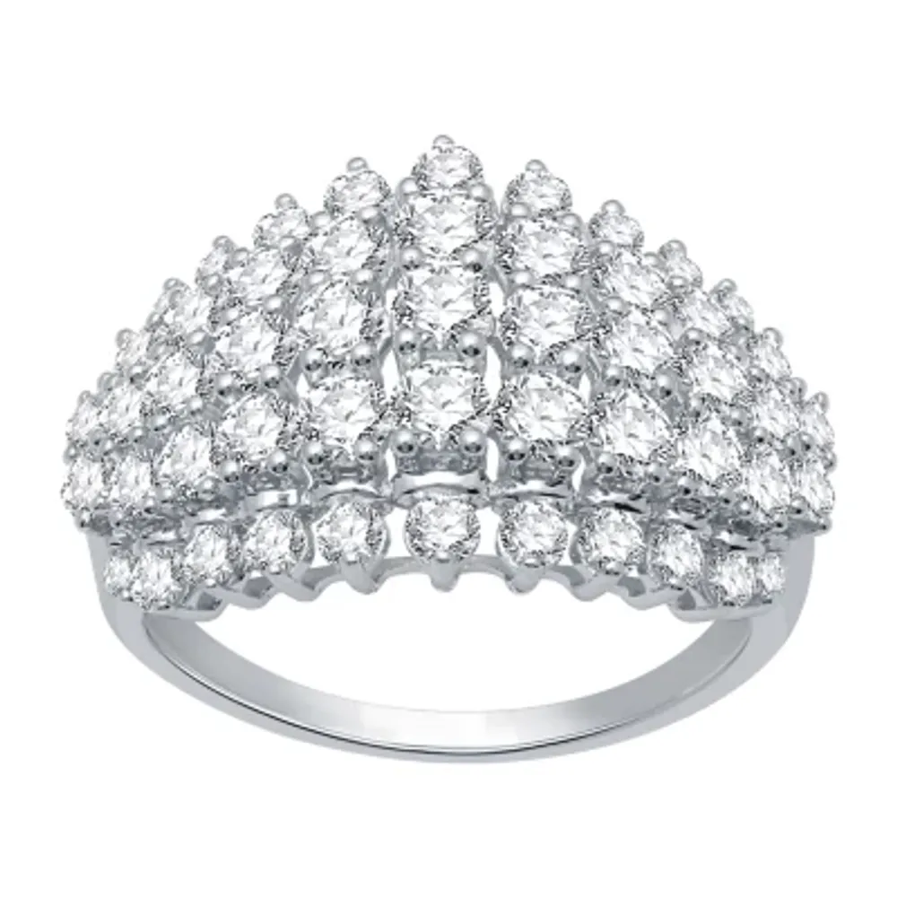 Womens 2 CT. T.W. Natural White Diamond 10K Gold Cocktail Ring