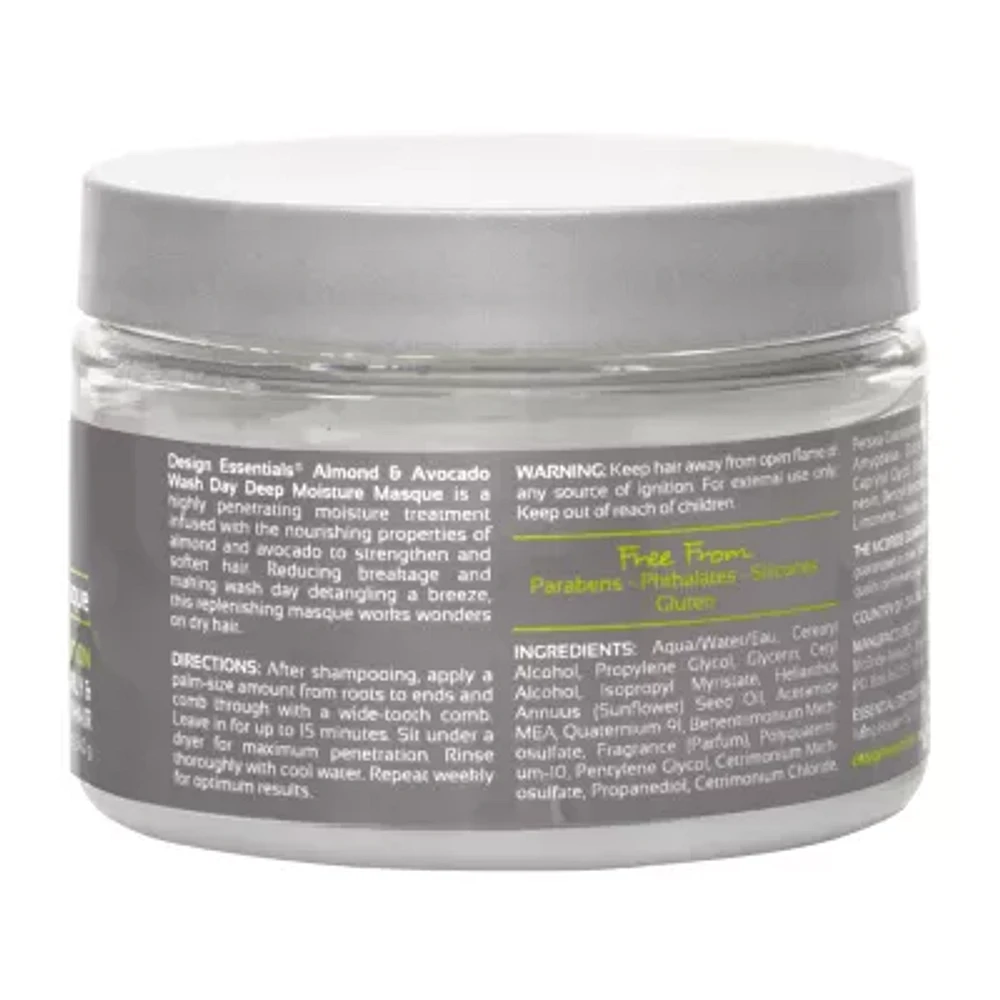 Design Essentials Almond & Avocado Wash Day Deep Moisture Hair Mask 12 oz.