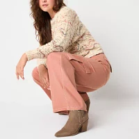 a.n.a Soft Drape Cargo Womens Highest Rise Wide Leg Jean