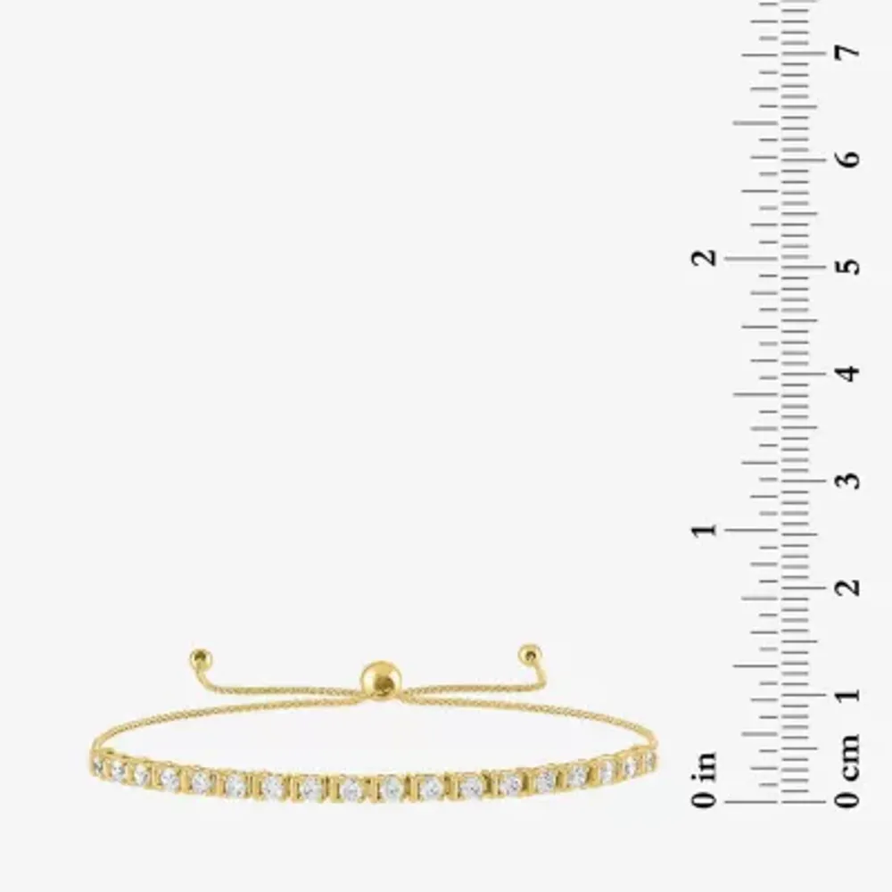 (G-H / Si2-I1) Womens 1 CT. T.W. Lab Grown White Diamond 10K Gold Bolo Bracelet