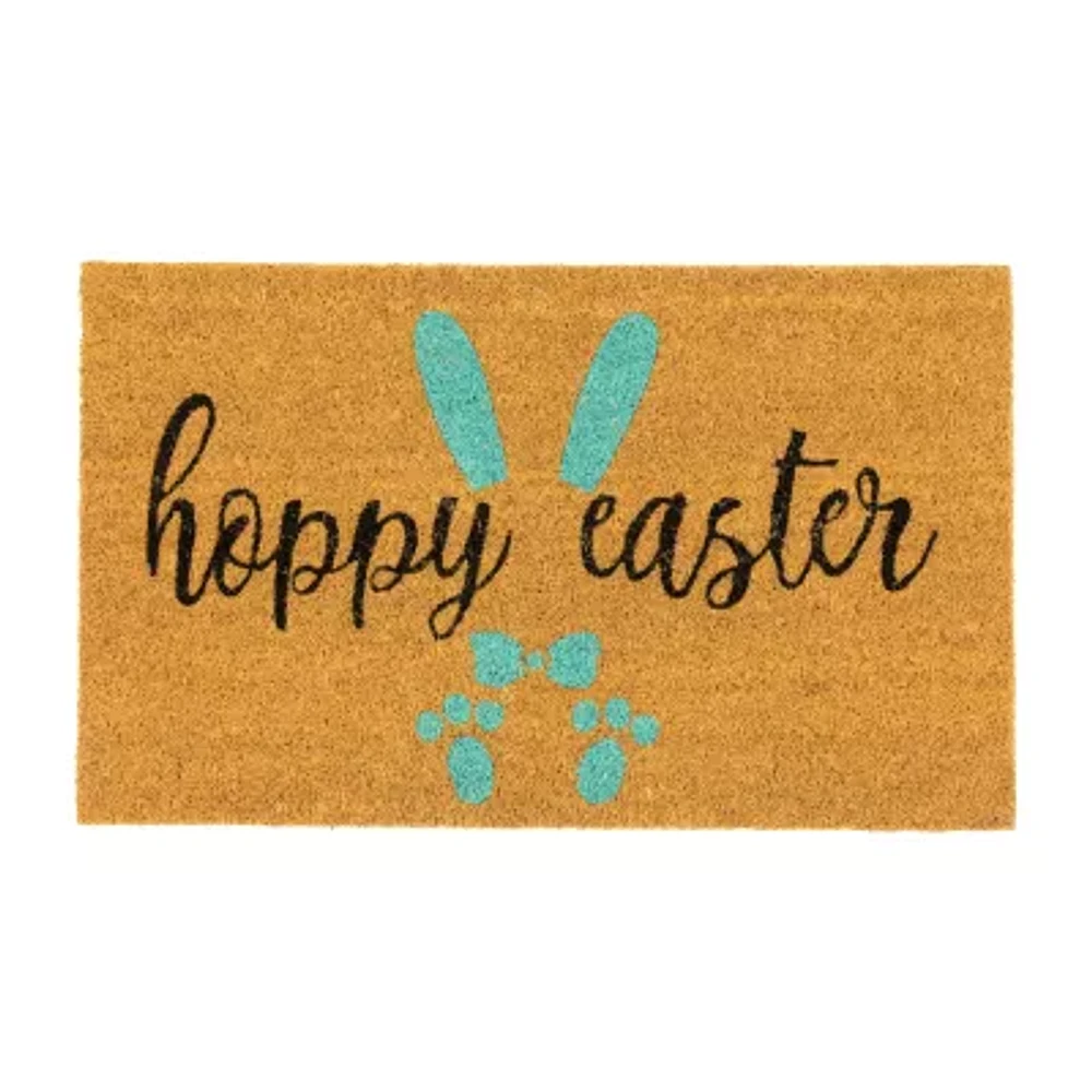 Northlight Natural Coir Hoppy Outdoor Rectangular Doormat