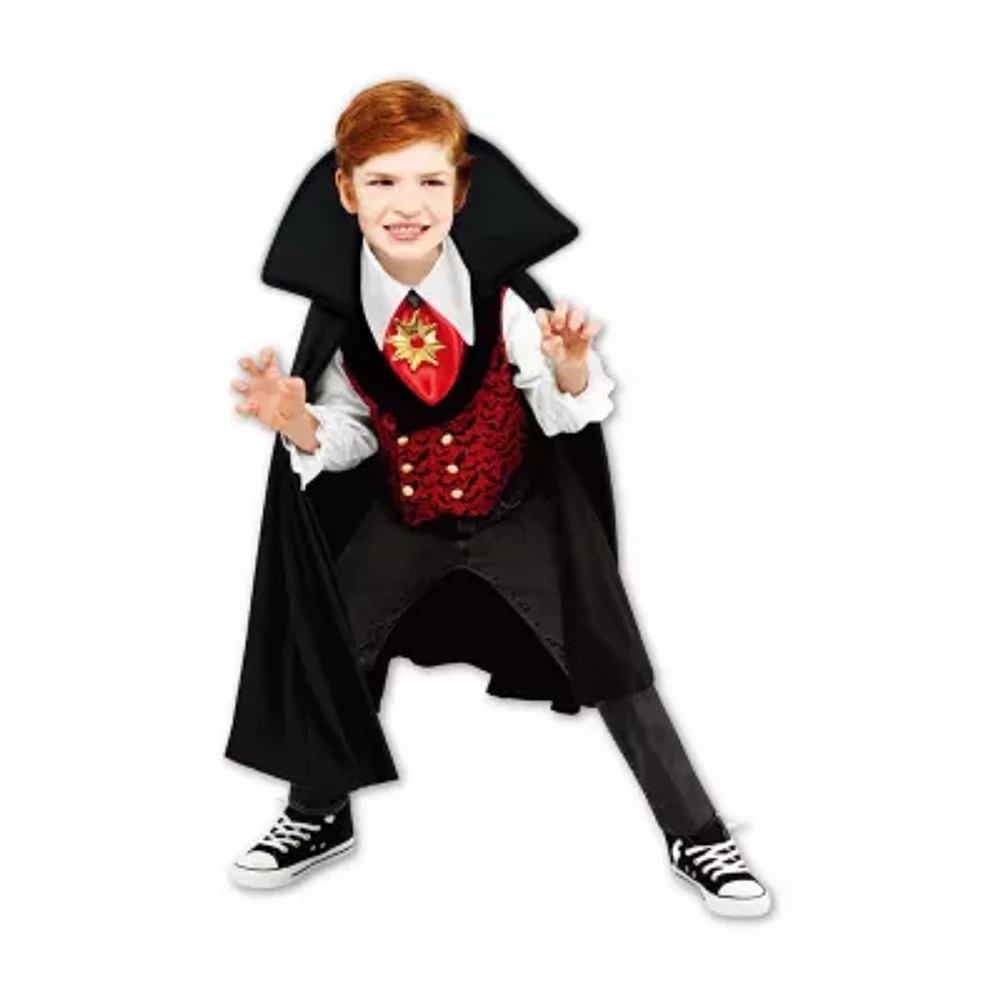 Little & Big Kid Boys Head Vampire With Light-Up Necklace 2-pc. Costume