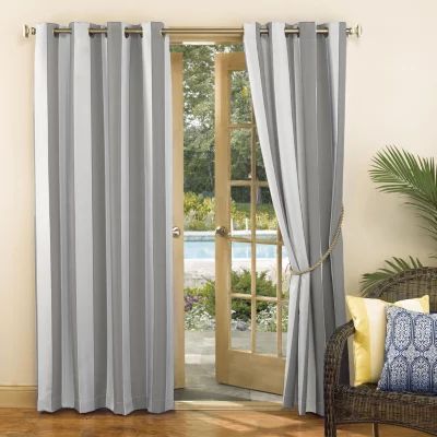 Sun Zero Valencia Grommet Top Energy Saving Light-Filtering Single Curtain Panel