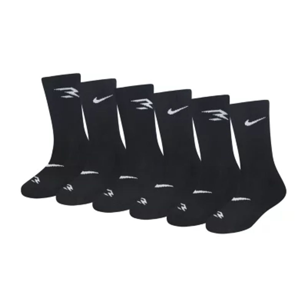 Nike 3BRAND by Russell Wilson Big Kid Boys 6 Pair Crew Socks