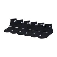Nike 3BRAND by Russell Wilson Big Kid Boys Multi-Pack 6 Pair Quarter Ankle Socks