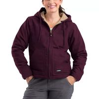Berne Softstone Hooded Womens Plus Tall Midweight Work Jacket
