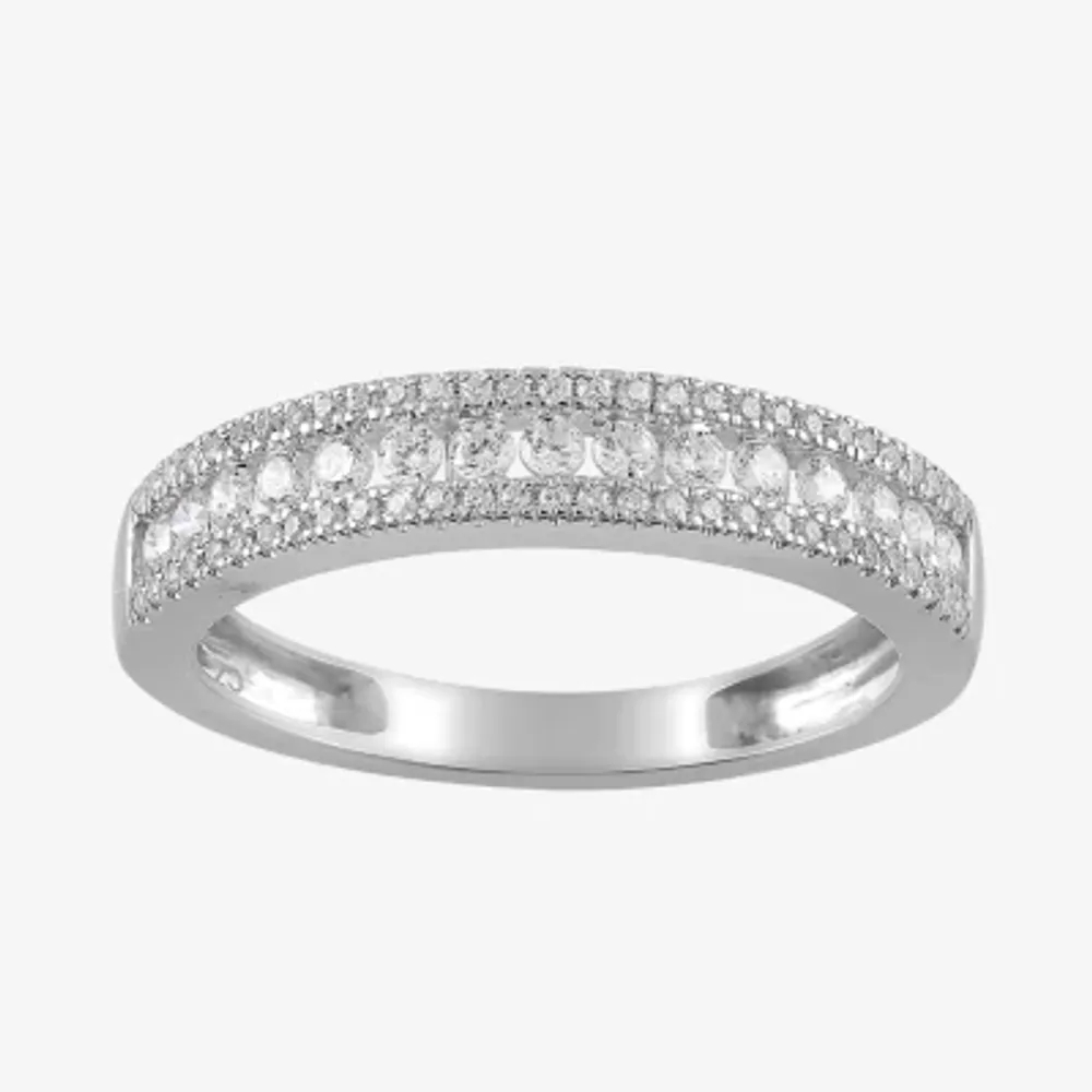 Womens 1/2 CT. T.W. Natural White Diamond 14K Gold Anniversary Wedding Band