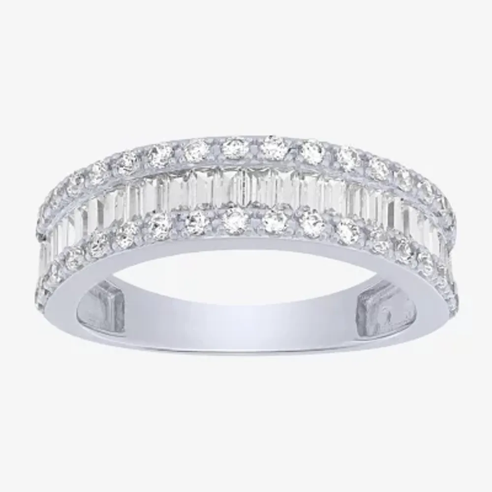 Womens 2.5MM 1 CT. T.W. Natural White Diamond 14K Gold Anniversary Wedding Band