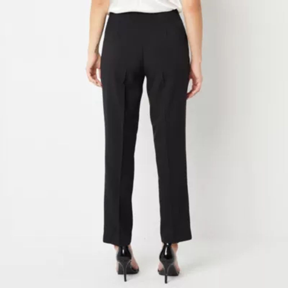 Black Label by Evan-Picone Crepe Womens Straight Fit Suit Pant