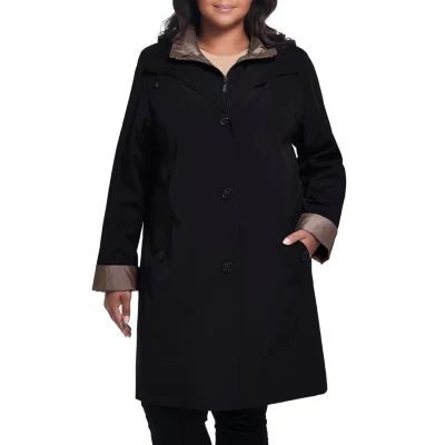 Gallery Womens Water Resistant Midweight Plus Raincoat
