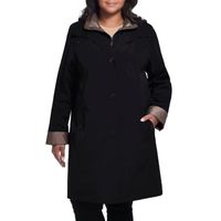 Gallery Womens Water Resistant Midweight Plus Raincoat