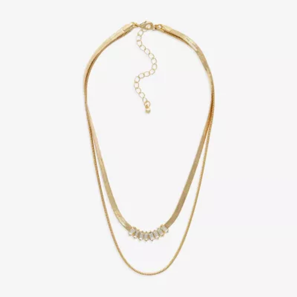 Mixit Womens 16 1/2 Inch Strand Necklace